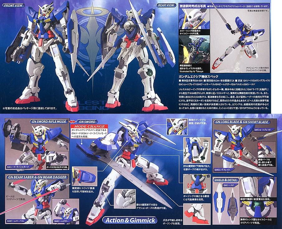 #1 Gundam Exia "Gundam 00", Bandai 1/100 00 5 #1 Gundam Exia "Gundam 00", Bandai 1/100 00 - Image 3