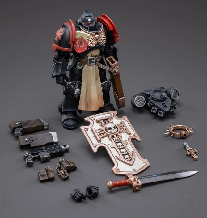 Warhammer 40K Primaris Space Marines Black Templars Bladeguard Veteran 1/18 Scale Figure 10 Warhammer 40K Primaris Space Marines Black Templars Bladeguard Veteran 1/18 Scale Figure - Image 8