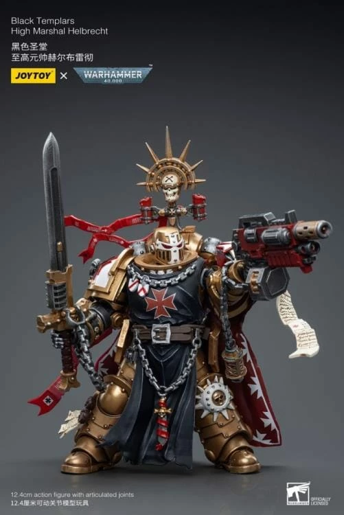 Warhammer 40K Black Templars High Marshal Helbrecht 1/18 Scale Figure 5 Warhammer 40K Black Templars High Marshal Helbrecht 1/18 Scale Figure - Image 3