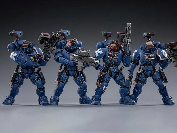 Warhammer 40K Ultramarines Incursors Box Of 4 1/18 Scale Figures 3 Warhammer 40K Ultramarines Incursors Box Of 4 1/18 Scale Figures