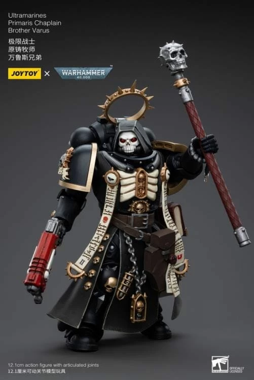 Warhammer 40K Ultramarines Primaris Chaplain Brother Varus 1/18 Scale Figure 10 Warhammer 40K Ultramarines Primaris Chaplain Brother Varus 1/18 Scale Figure - Image 8