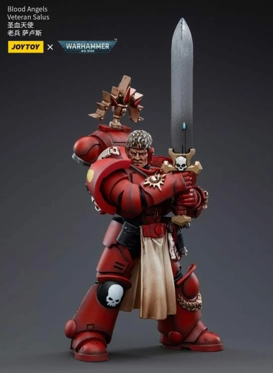 Warhammer 40K Blood Angels Veteran Salus 1/18 Scale Figure 8 Warhammer 40K Blood Angels Veteran Salus 1/18 Scale Figure - Image 6