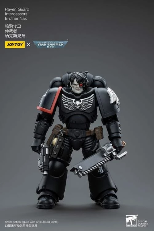 Warhammer 40K Raven Guard Intercessors Brother Nax 1/18 Scale Figure 4 Warhammer 40K Raven Guard Intercessors Brother Nax 1/18 Scale Figure - Image 2