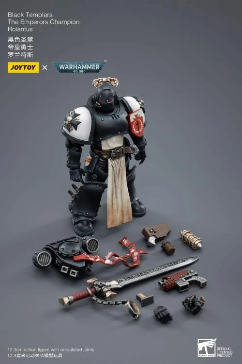 Warhammer 40K Black Templars The Emperor's Champion Rolantus 1/18 Scale Figure 12 Warhammer 40K Black Templars The Emperor's Champion Rolantus 1/18 Scale Figure - Image 10