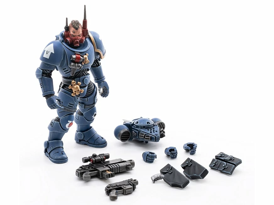 Warhammer 40K Ultramarines Infiltrators Box Of 4 1/18 Scale Figures 11 Warhammer 40K Ultramarines Infiltrators Box Of 4 1/18 Scale Figures - Image 9