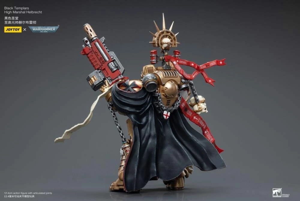 Warhammer 40K Black Templars High Marshal Helbrecht 1/18 Scale Figure 10 Warhammer 40K Black Templars High Marshal Helbrecht 1/18 Scale Figure - Image 8