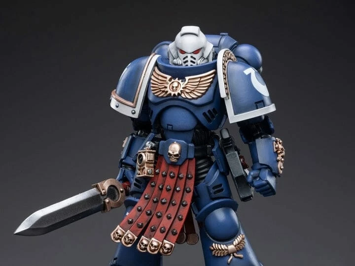 Warhammer 40K Ultramarines Primaris Assault Veteran Intercessor 1/18 Scale Figure 3 Warhammer 40K Ultramarines Primaris Assault Veteran Intercessor 1/18 Scale Figure