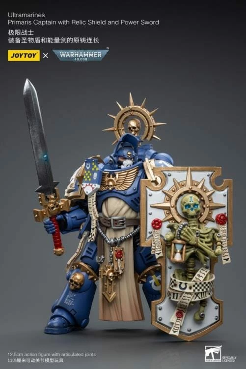 Warhammer 40K Ultramarines Primaris Captain (Relic Shield And Power Sword) 1/18 Scale Figure 5 Warhammer 40K Ultramarines Primaris Captain (Relic Shield And Power Sword) 1/18 Scale Figure - Image 3