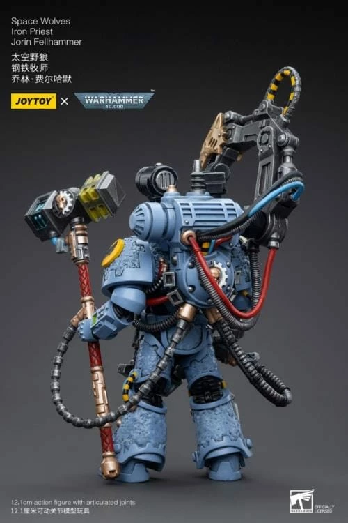 Warhammer 40K Space Wolves Iron Priest Jorin Fellhammer 1/18 Scale Figure 5 Warhammer 40K Space Wolves Iron Priest Jorin Fellhammer 1/18 Scale Figure - Image 3