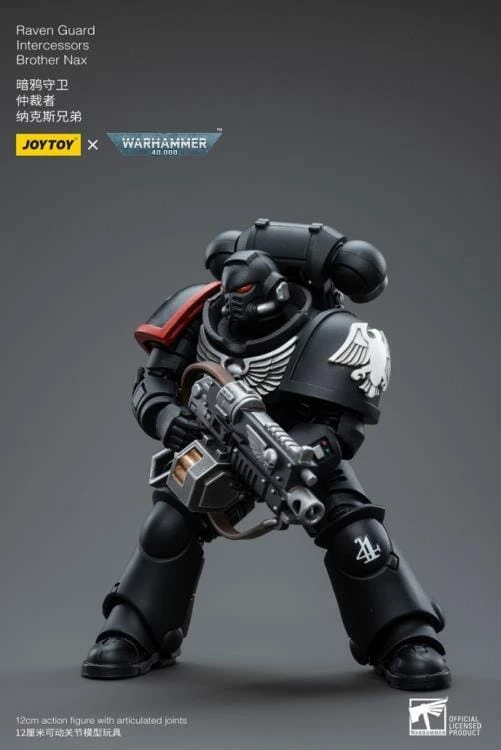 Warhammer 40K Raven Guard Intercessors Brother Nax 1/18 Scale Figure 8 Warhammer 40K Raven Guard Intercessors Brother Nax 1/18 Scale Figure - Image 6