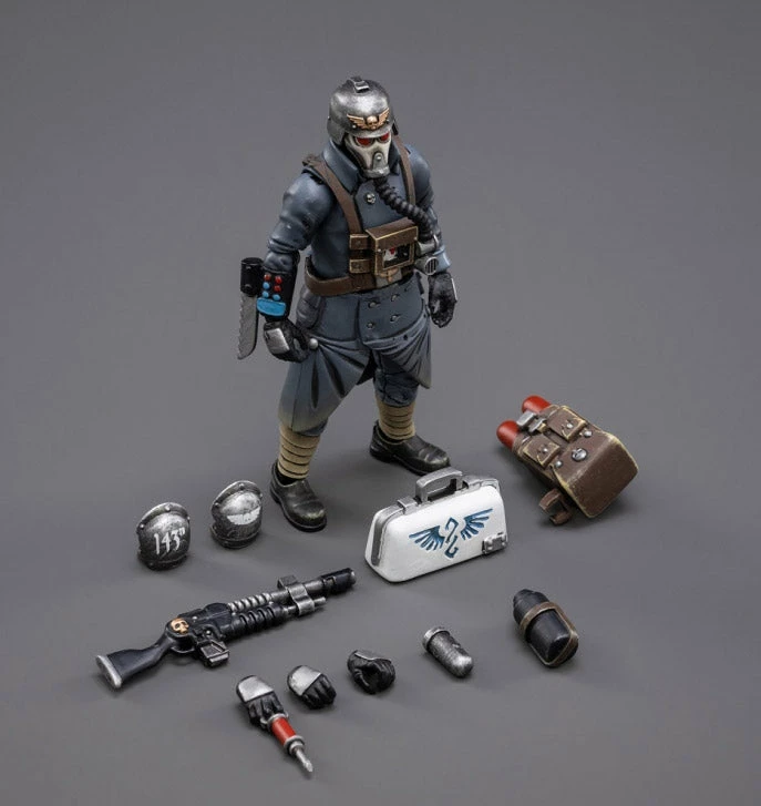 Warhammer 40K Death Korps Of Krieg Veteran Squad Guardsman Medic 1/18 Scale Figure 6 Warhammer 40K Death Korps Of Krieg Veteran Squad Guardsman Medic 1/18 Scale Figure - Image 4