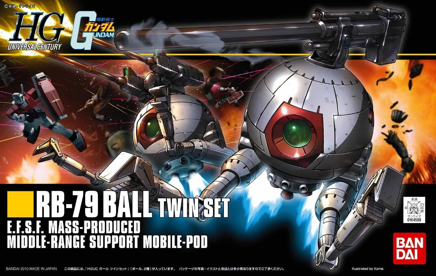 Bandai HGUC 1/144 #114 RB-79 Ball (Twin Set) 4 Bandai HGUC 1/144 #114 RB-79 Ball (Twin Set) - Image 2