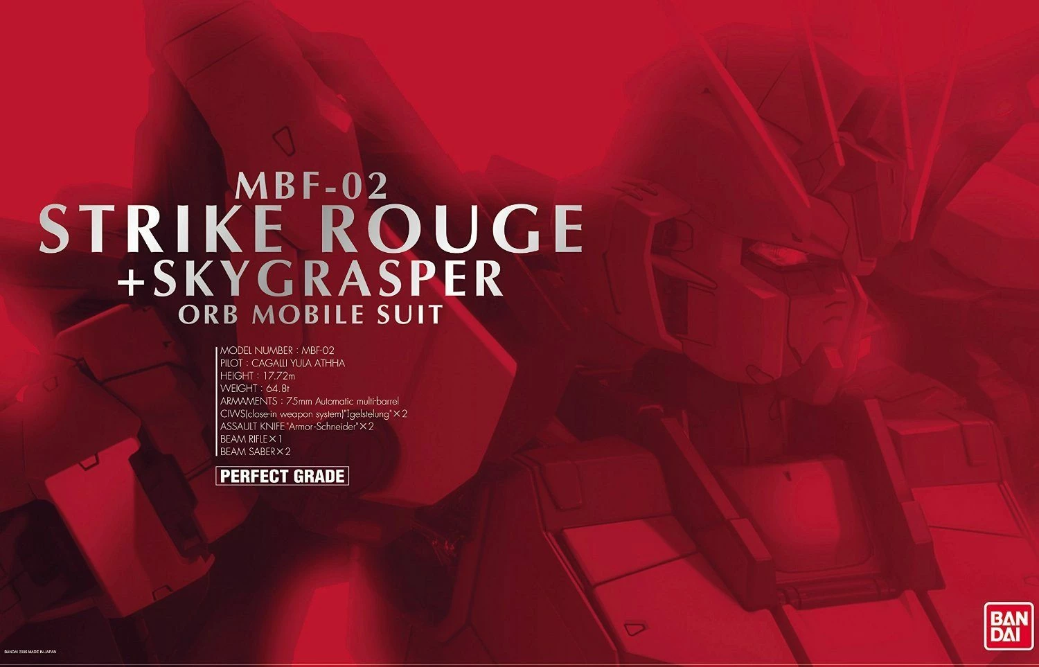 Bandai PG 1/60 MBF-02 Strike Rouge + FX-550 Skygrasper 4 Bandai PG 1/60 MBF-02 Strike Rouge + FX-550 Skygrasper - Image 2