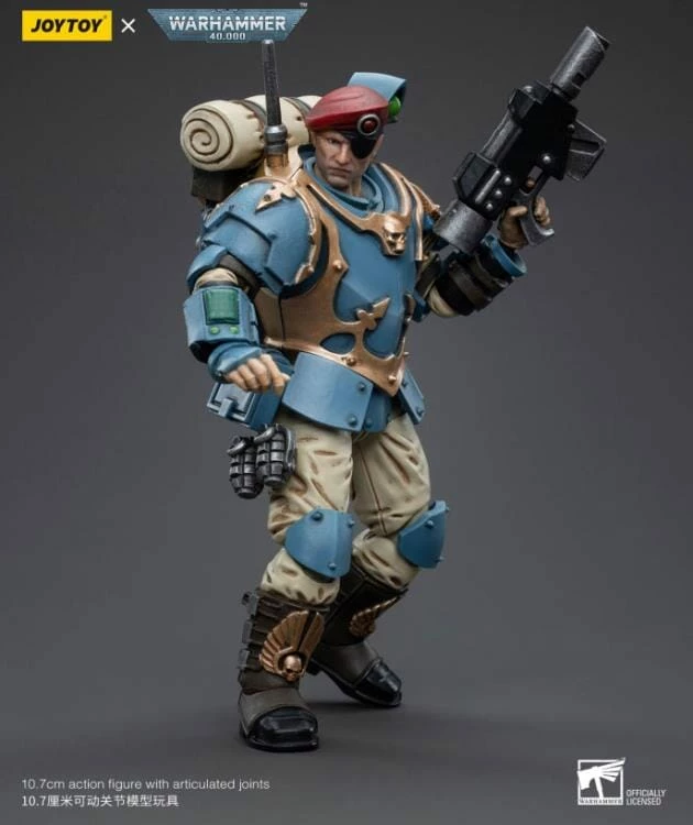 Warhammer 40k Astra Militarum Tempestus Scions Command Squad 55th Kappic Eagles Banner Bearer 1/18 Scale Figure 10 Warhammer 40k Astra Militarum Tempestus Scions Command Squad 55th Kappic Eagles Banner Bearer 1/18 Scale Figure - Image 8