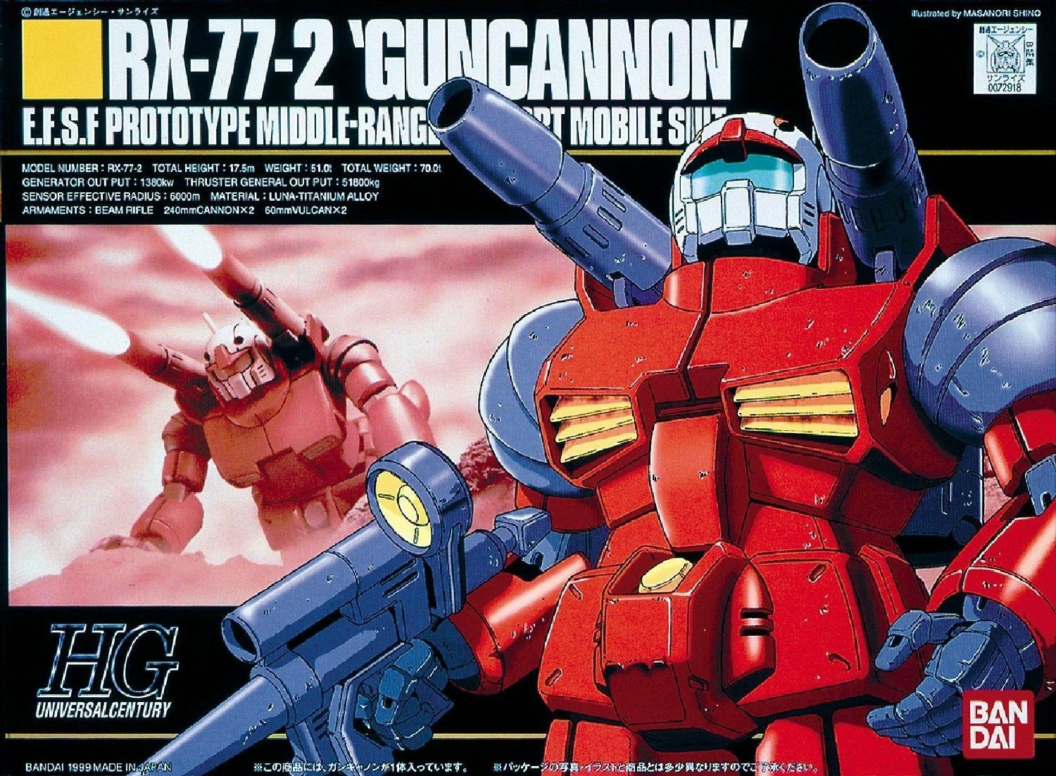 HGUC 1/144 #01 RX-77-2 Guncannon 4 HGUC 1/144 #01 RX-77-2 Guncannon - Image 2