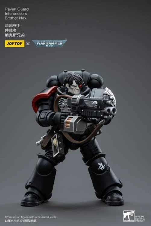 Warhammer 40K Raven Guard Intercessors Brother Nax 1/18 Scale Figure 7 Warhammer 40K Raven Guard Intercessors Brother Nax 1/18 Scale Figure - Image 5