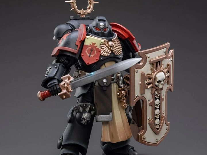 Warhammer 40K Primaris Space Marines Black Templars Bladeguard Veteran 1/18 Scale Figure 3 Warhammer 40K Primaris Space Marines Black Templars Bladeguard Veteran 1/18 Scale Figure