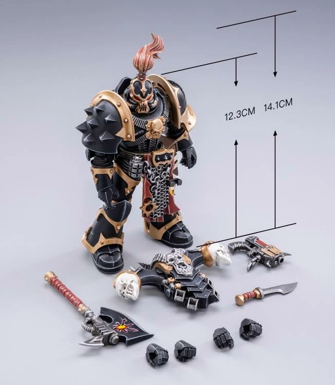 Warhammer 40K Black Legion Brother Narghast 1/18 Scale Figure 7 Warhammer 40K Black Legion Brother Narghast 1/18 Scale Figure - Image 5