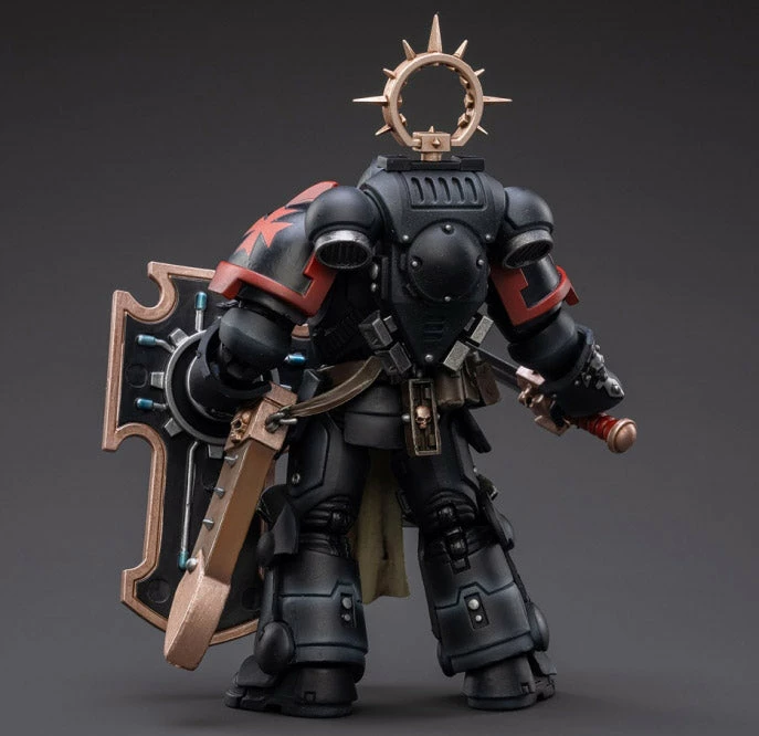 Warhammer 40K Primaris Space Marines Black Templars Bladeguard Veteran 1/18 Scale Figure 5 Warhammer 40K Primaris Space Marines Black Templars Bladeguard Veteran 1/18 Scale Figure - Image 3