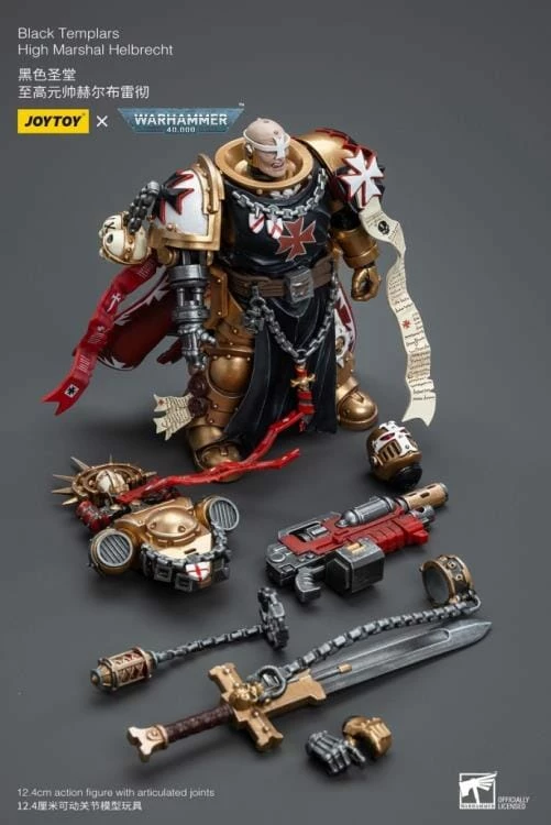 Warhammer 40K Black Templars High Marshal Helbrecht 1/18 Scale Figure 11 Warhammer 40K Black Templars High Marshal Helbrecht 1/18 Scale Figure - Image 9