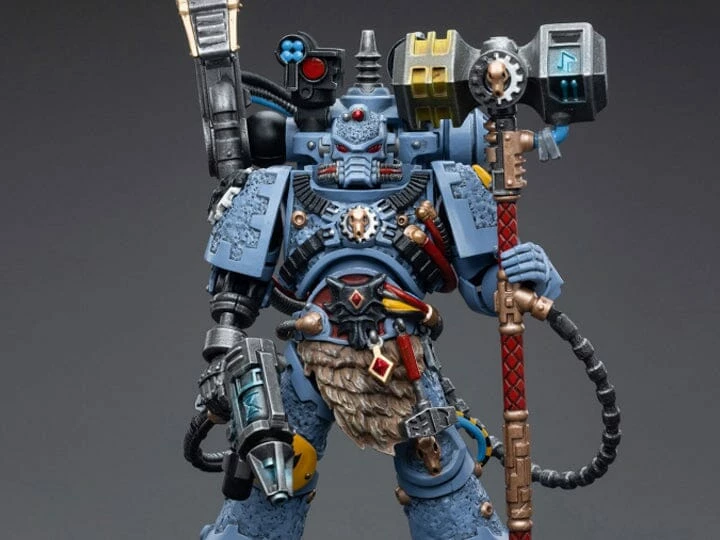 Warhammer 40K Space Wolves Iron Priest Jorin Fellhammer 1/18 Scale Figure 3 Warhammer 40K Space Wolves Iron Priest Jorin Fellhammer 1/18 Scale Figure