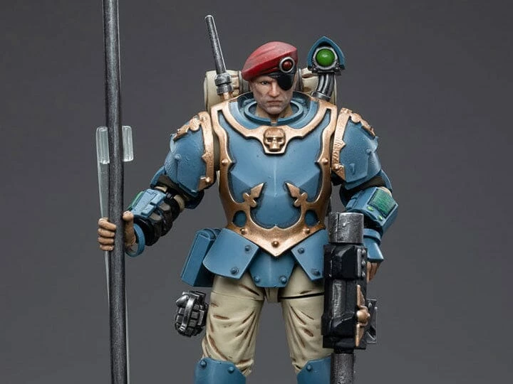 Warhammer 40k Astra Militarum Tempestus Scions Command Squad 55th Kappic Eagles Banner Bearer 1/18 Scale Figure 3 Warhammer 40k Astra Militarum Tempestus Scions Command Squad 55th Kappic Eagles Banner Bearer 1/18 Scale Figure