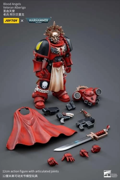 Warhammer 40K Blood Angels Veteran Alberigo 1/18 Scale Figure 10 Warhammer 40K Blood Angels Veteran Alberigo 1/18 Scale Figure - Image 8