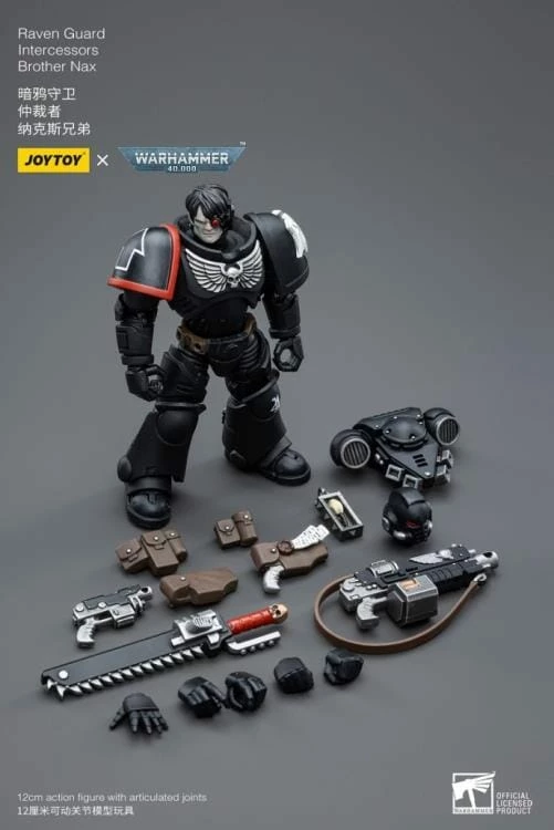 Warhammer 40K Raven Guard Intercessors Brother Nax 1/18 Scale Figure 11 Warhammer 40K Raven Guard Intercessors Brother Nax 1/18 Scale Figure - Image 9