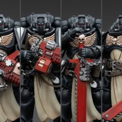Warhammer 40K Black Templars Primaris Crusader Squad 1/18 Scale Figure Set