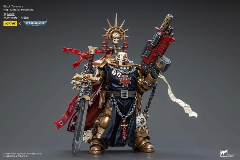 Warhammer 40K Black Templars High Marshal Helbrecht 1/18 Scale Figure 8 Warhammer 40K Black Templars High Marshal Helbrecht 1/18 Scale Figure - Image 6